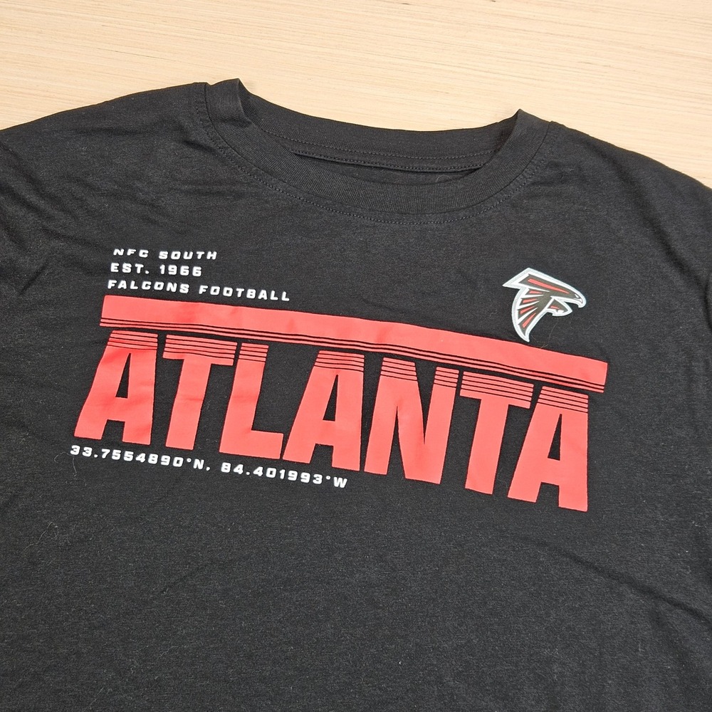 Atlanta Falcons Football Mens M Black Graphic Tee NFC South Est 1966 CSA